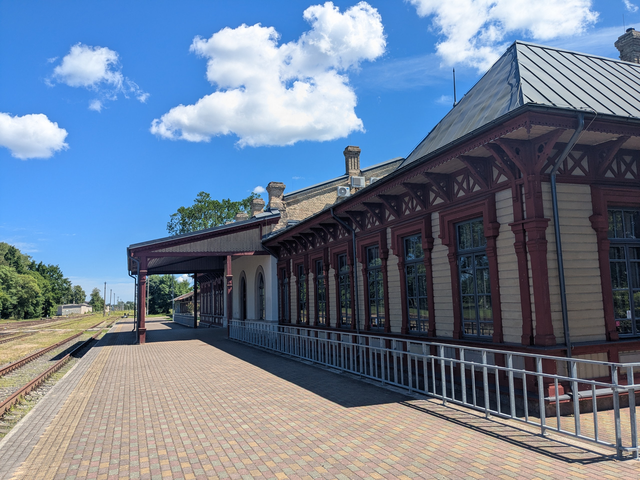 historic passanger station platform Ventspils stacija 