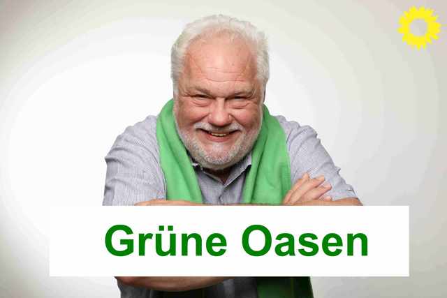 Der grüne Wolf für GRÜNE OASEN in Düsseldorf