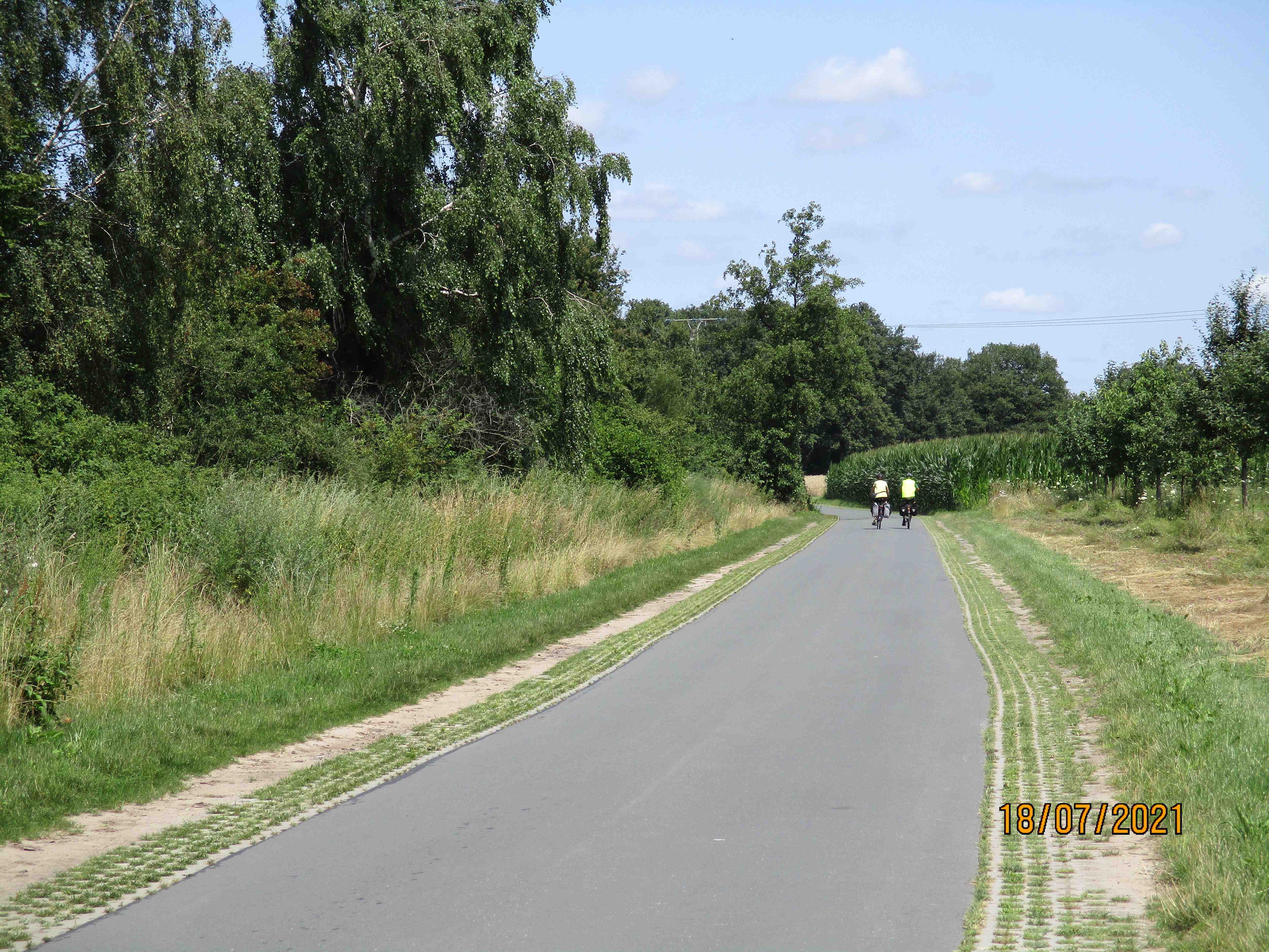 EmsRadweg vorbildlicher Radweg nach Emshof nahe Telgte