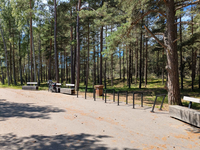Radreise Balkum Radrastplatz Nationalpark Kurische Nehrung Fahrradparkplatz