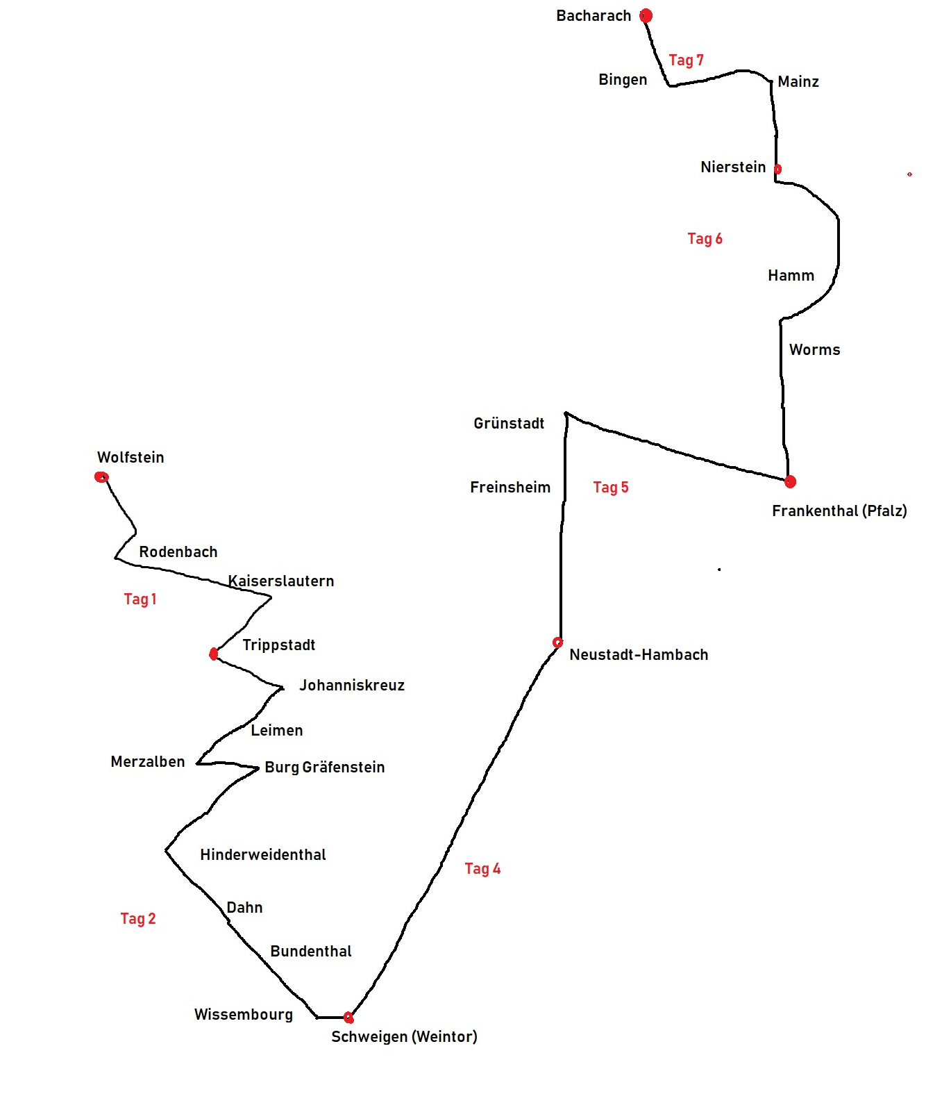 Karte-Sommerradreise-von-der-Pfalz-zum-Rhein