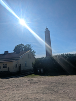 Radreise Baltikum am Leuchtturm von Akmeņrags