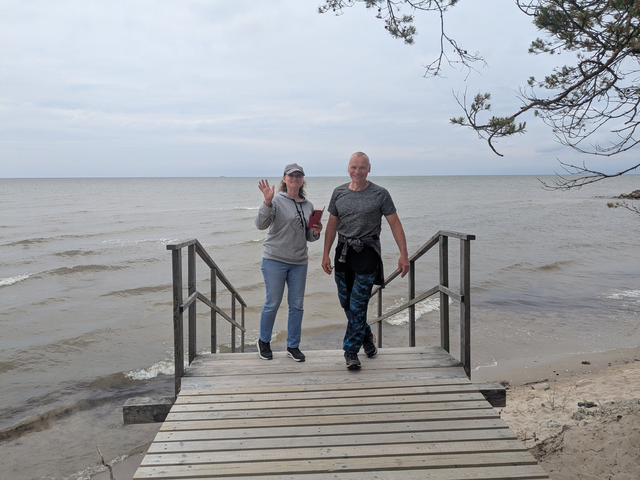 Ilva und Nils vom Kempings Mezveji