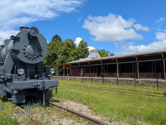 Dampflok im Eisenbahnmuseum Haapsalu