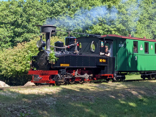 Ventspils die "Mazbānītis" übersetzt "Die kleine Maschine" 600mm Dampflok